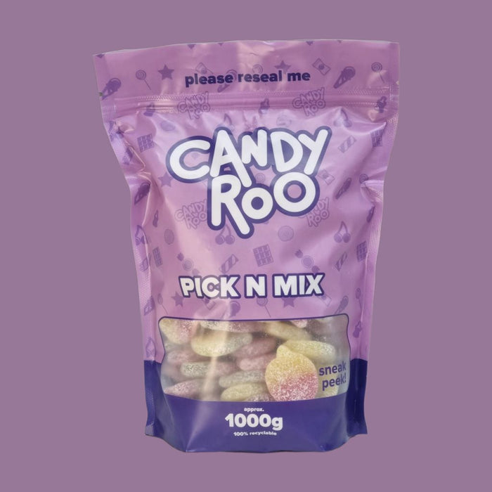 1Kg Vegan Bulk Pouch - Fizzy sour apples