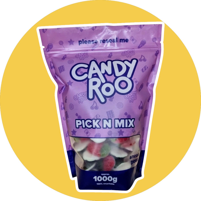 1Kg Bulk Pouch - Strawberry and Cream Jelly Sweets