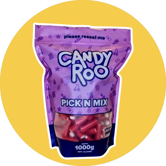 1Kg Bulk Pouch - Strawberry Pencils