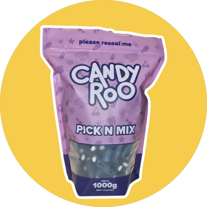 1Kg Bulk Pouch - Blue Raspberry Pencils
