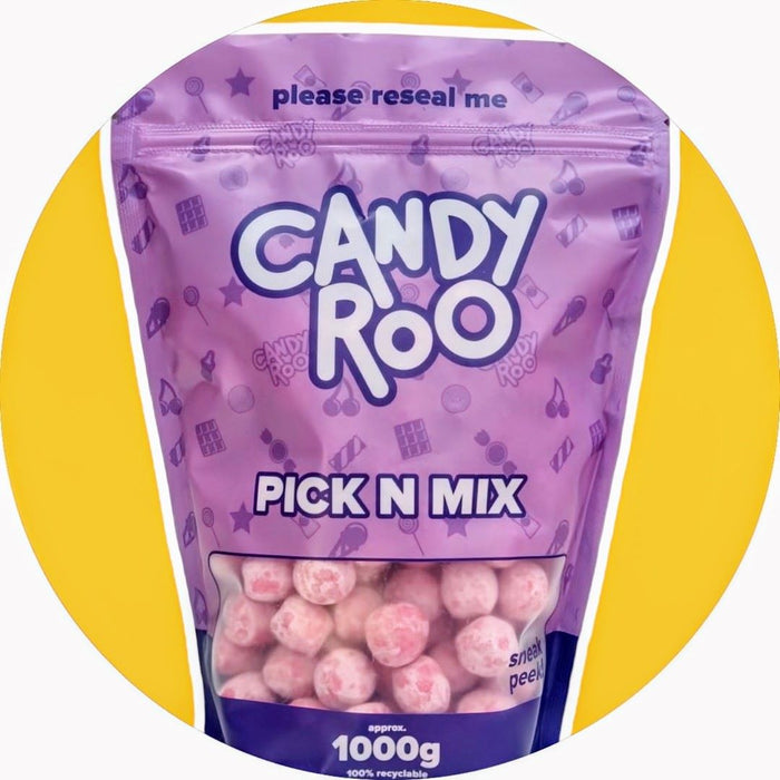1Kg Bulk Pouch - Strawberry Bonbons