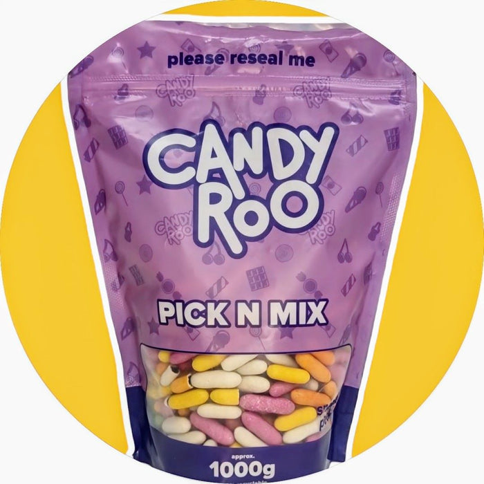 1Kg Bulk Pouch - Liquorice Comfits (Torpedoes)