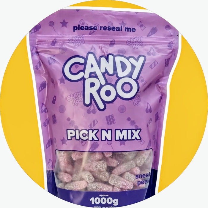1Kg Vegan Bulk Pouch - Fizzy cherries