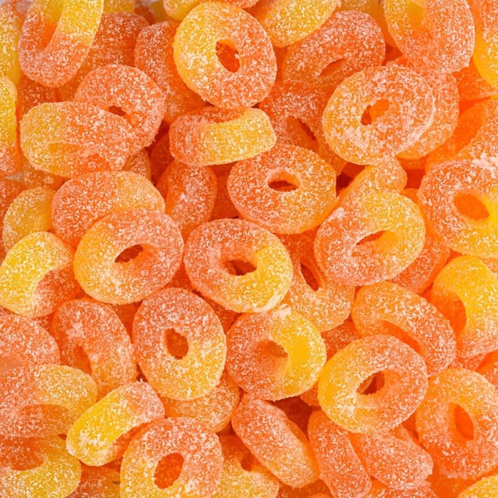 1Kg Vegan Bulk Pouch - Fizzy peach rings