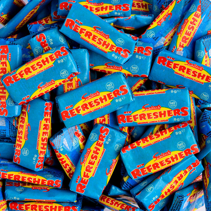 Swizzels Original Lemon Refreshers Mini Chew Bars Bulk Pouch 1kg