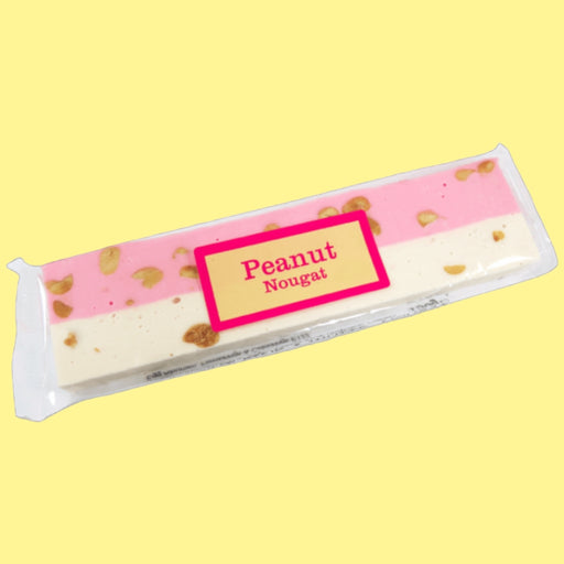 150g peanut pink and white nougat bar