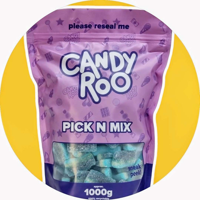 1Kg Bulk Pouch - Blue Raspberry Slices