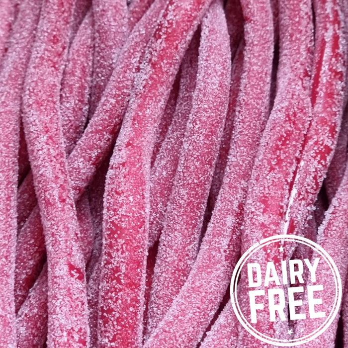 Fizzy Strawberry Sweet Cables - 500G