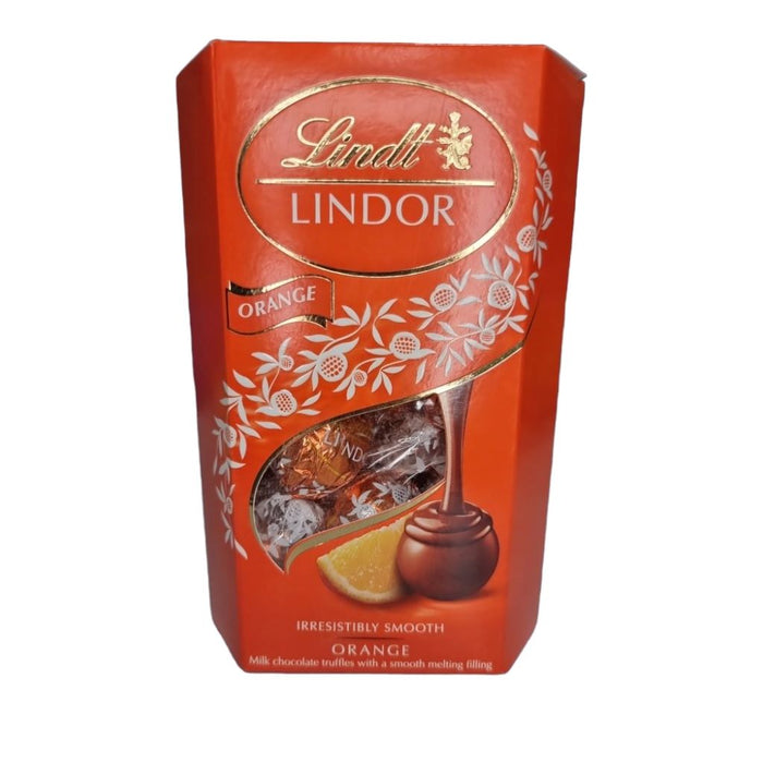 Lindt Lindor Milk Chocolate Orange Truffles Carton 200G