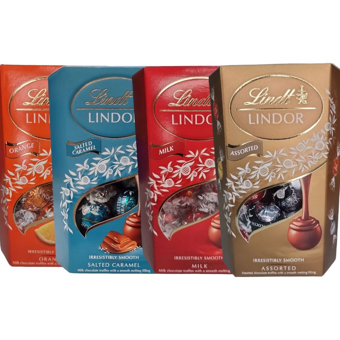 Lindt Lindor Milk Chocolate Orange Truffles Carton 200G