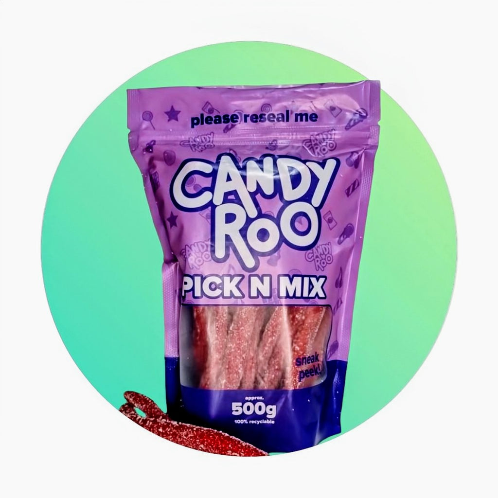 Vidal Fizzy Strawberry Sweet Cables - 500g Bag