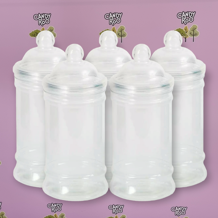 Victorian Plastic Sweet Jar 500ml (Empty – Set Of 5)