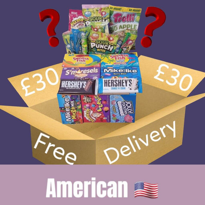 £30 Mystery box of American sweets and chocolate selected by our sweet specialists