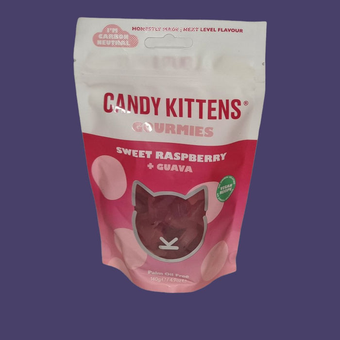 Candy Kitten Vegan Sweets - Raspberry and Guava Flavour 140g