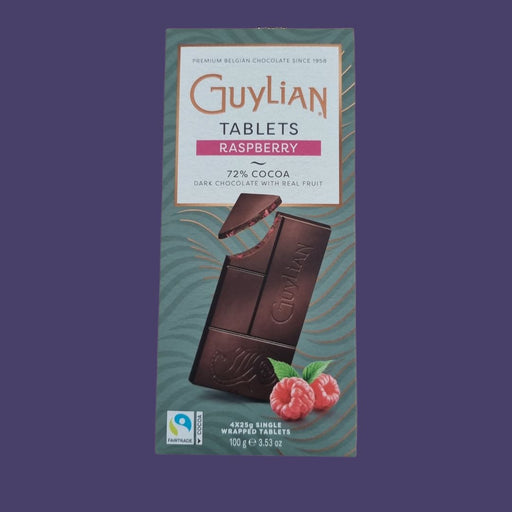 Guylian Raspberry 72% Cocoa Chocolate Bar 100g