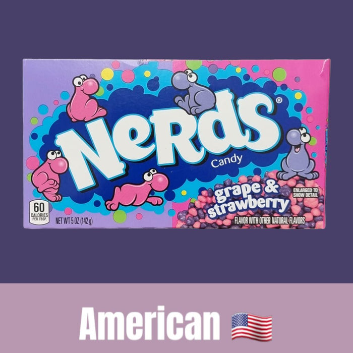 Nerds box of sweets grape and strawberry flavour 142g