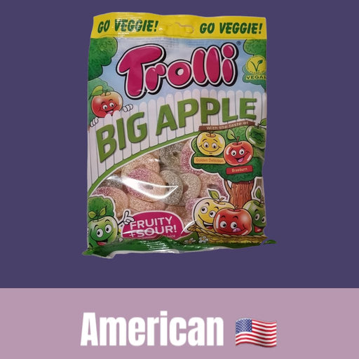 Trolli big apple fruity and sour rings 175g