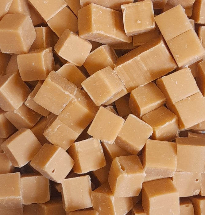 Vanilla salted caramel fudge squares
